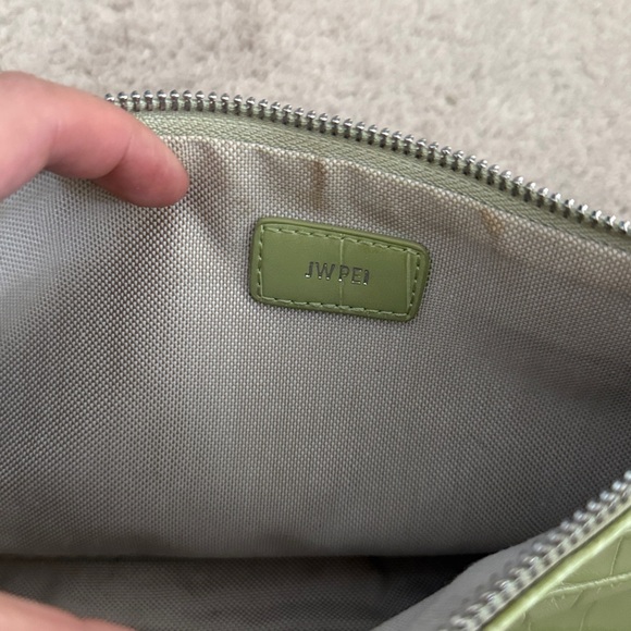 JW PEI Women's Eva Shoulder Handbag - Sage Green Crocpr - Picture 2 of 2
